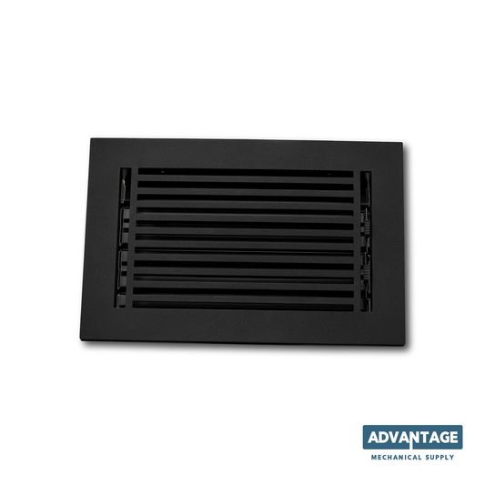 Cast Aluminum Linear Bar Vent Covers - Black