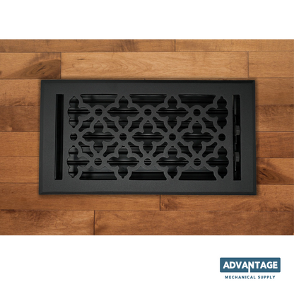 Cast Aluminum Gothic Vent Cover - Black