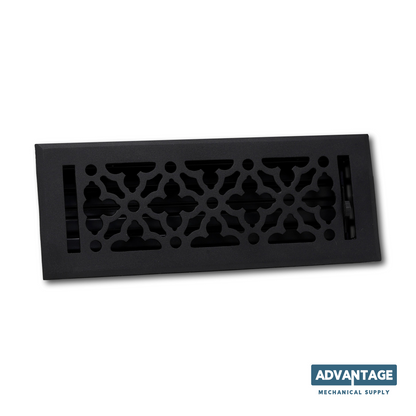 Cast Aluminum Gothic Vent Cover - Black