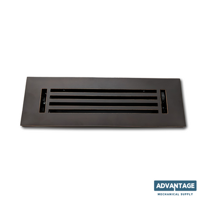 Cast Aluminum Linear Bar Vent Covers - Black