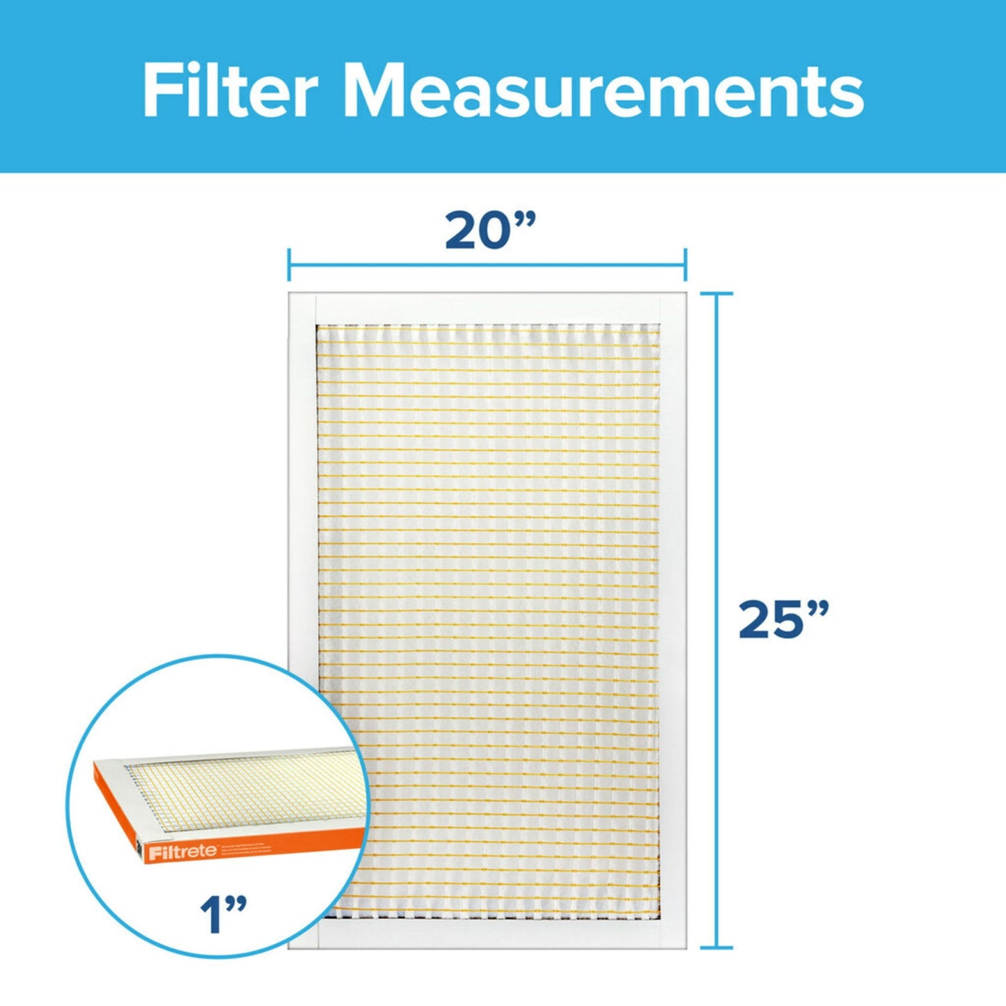 20X25X1 Air Filter, MPR 800 MERV 10, Micro Particle Reduction, 2 Filters