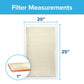 20X25X1 Air Filter, MPR 800 MERV 10, Micro Particle Reduction, 2 Filters