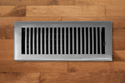Cast Brass Contemporary Vent Covers - Brushed Nickel