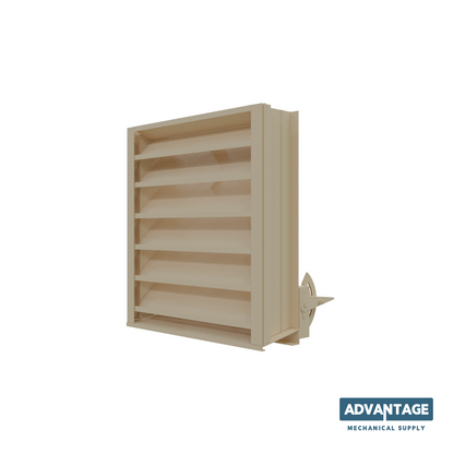 438-CD Combination Drainable and Adjustable Louver