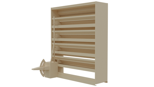 638-CD Combination Drainable and Adjustable Louver