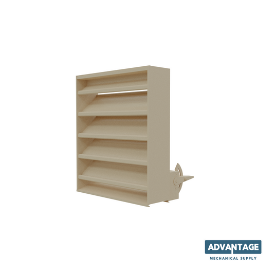 638-CD Combination Drainable and Adjustable Louver