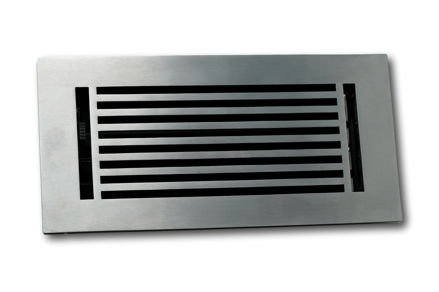 Cast Aluminum Linear Bar Vent Covers - Satin Nickel