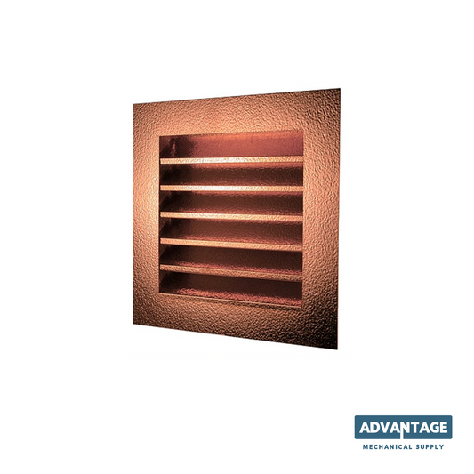 Ventilación de hastial con rejilla de ventilación