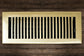 Cast Brass Contemporary Vent Covers - Polished Brass