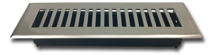 Cast Brass Contemporary Vent Covers - Brushed Nickel