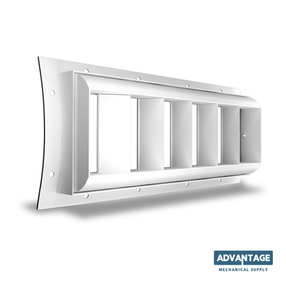 Drum Style High Volume Diffuser Curved Grilles, Direct to Duct - T3RA