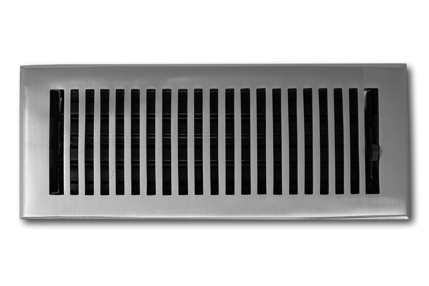 Cast Brass Contemporary Vent Covers - Brushed Nickel