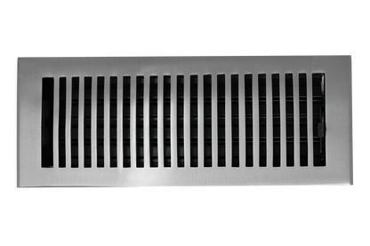 Cast Brass Contemporary Vent Covers - Brushed Nickel