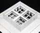 8" W X 8" H Extruded Aluminum Adjustable Core Mount Supply Ceiling HVAC Air Grille – Interchangeable: 1-Way