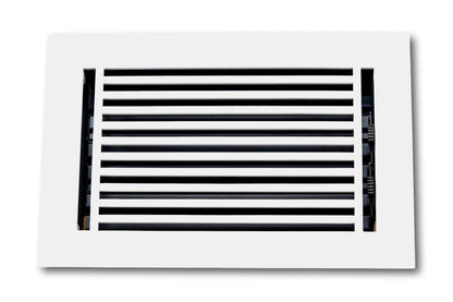 Cast Aluminum Linear Bar Vent Covers - White