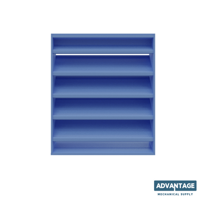 DC-638 / 6” stationary drainable louver