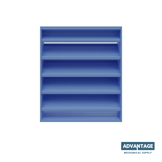 DC-638 / 6” stationary drainable louver