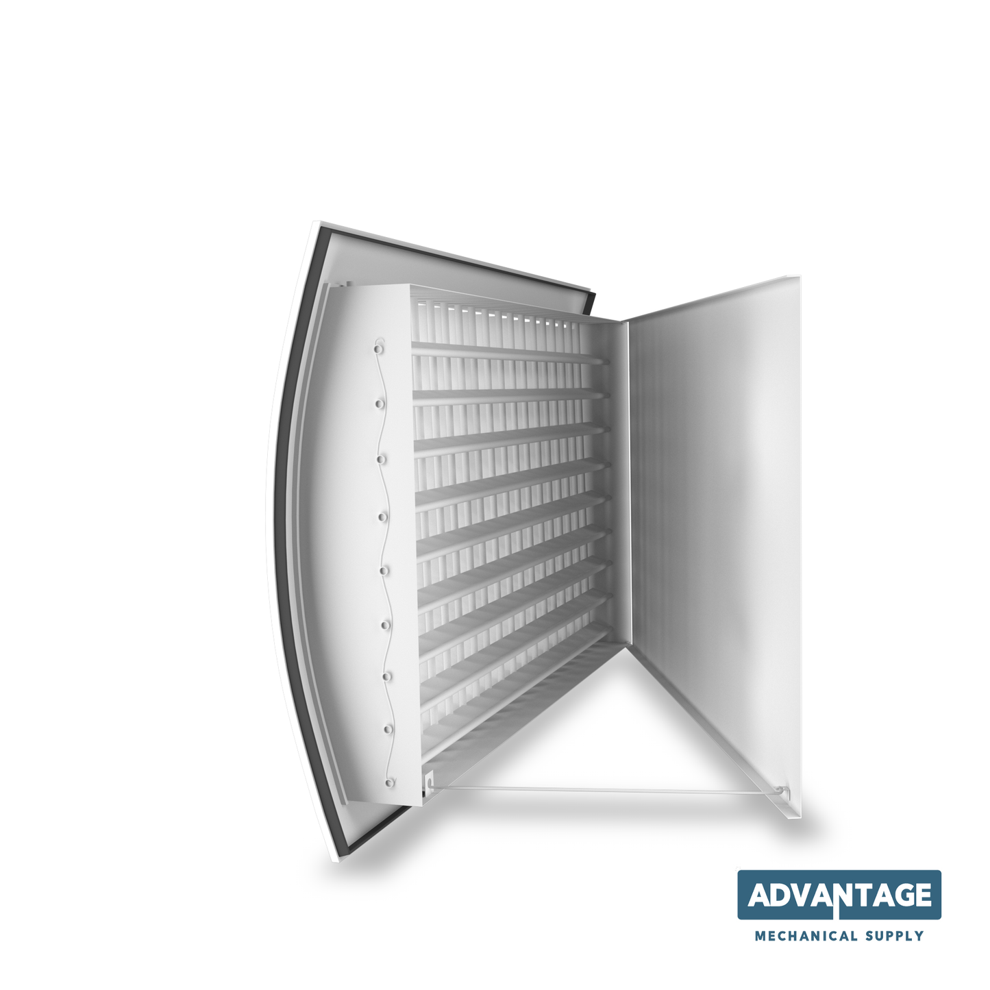 Steel Spiral Supply Curved Grilles, Direct to Duct - IERA