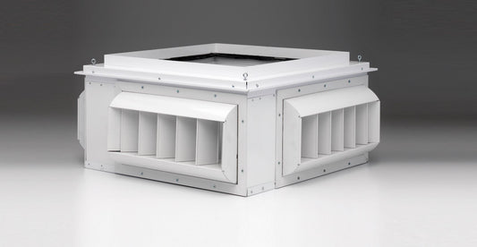 Difusor concéntrico de ángulo recto de cuatro direcciones con rejilla de tambor