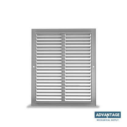 Steel Return 45° Fixed Deflection Grille - R45