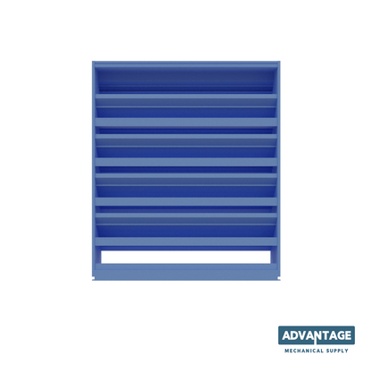 DC-638 / 6” stationary drainable louver