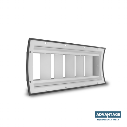 Drum Style High Volume Diffuser Curved Grilles, Direct to Duct - T3RA