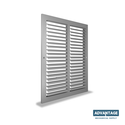 Steel Return 45° Fixed Deflection Grille - R45