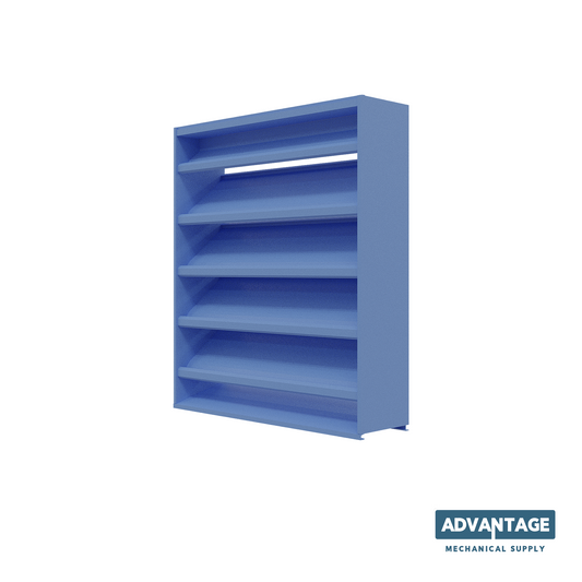 DC-638 / 6” stationary drainable louver
