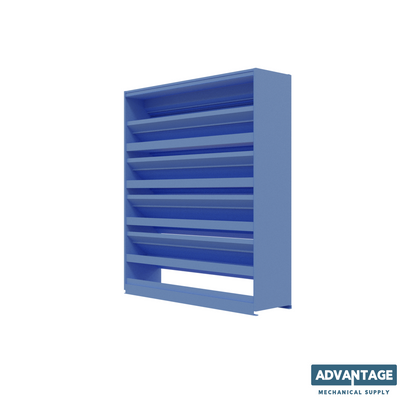 DC-638 / 6” stationary drainable louver