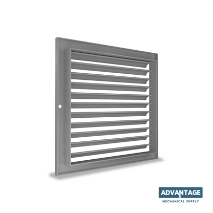 Steel Return 45° Fixed Deflection Grille - R45