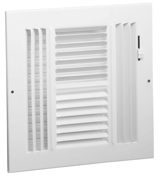 Ceiling Stamped Face Four Way Register