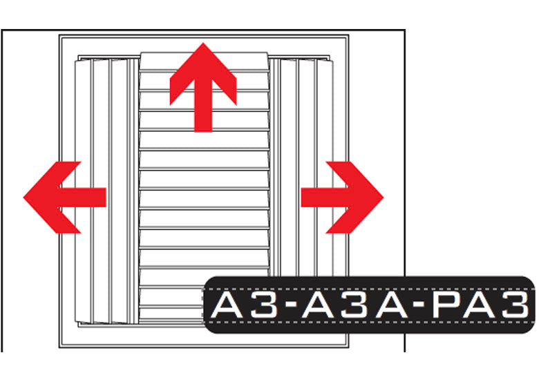 3-Way Steel Deflection Diffuser