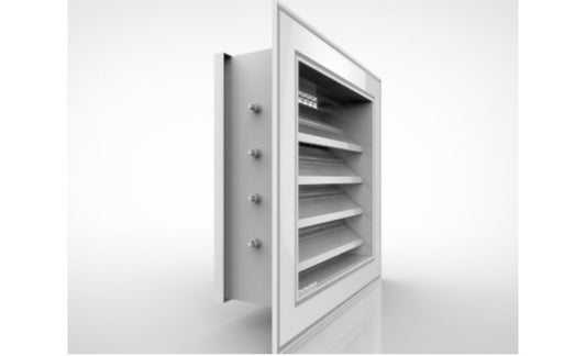 Damper with deflective adjustable blades