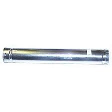 The Metal-Fab 4 Inch Double Wall Vent, with a smooth, reflective finish, is ideal for use with double wall vent pipes and fits various vent pipe fittings.