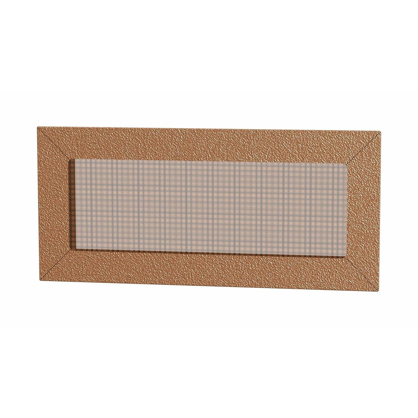 The Thunderbird Foundation - Basement Vent is a rectangular, bronze-colored cover with a textured border and grid-patterned central section.