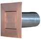 Copper Low Profile Louvered Dryer Vent - Exhaust Vent