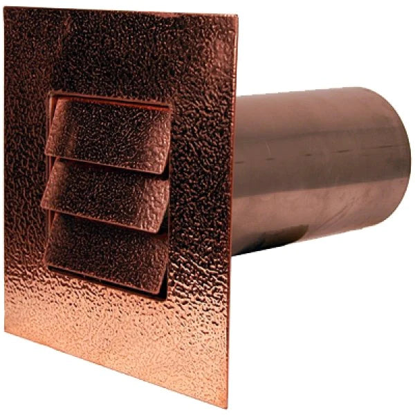 Copper Low Profile Louvered Dryer Vent - Exhaust Vent
