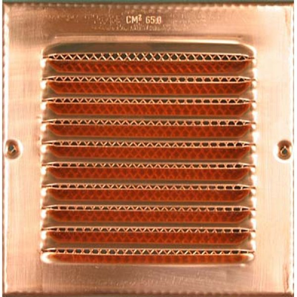 A close-up of the Thunderbird Square Ventilation Grid With Screen, featuring horizontal slats, four mounting screws, and "CM4 650" labeled at the top.